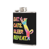 Eet, Slaap, Katten, Herhaal Heupfles (Links)