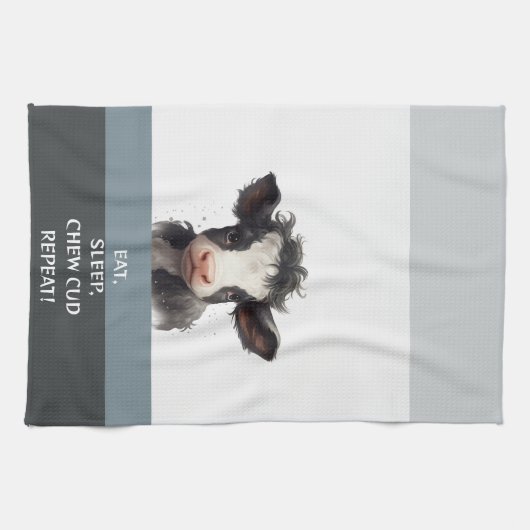 EET, SLAAP, KAUWDE, HERHAAL! THEEDOEK (Horizontaal)