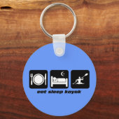 eet slaap kayak sleutelhanger (Voorkant)