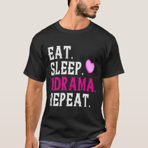 Eet Slaap Kdrama Herhaal Hoodie Schattig Koreaanse T-shirt