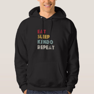 Eet Slaap Kendo Herhaal Bamboe Zwaard Vecht Kendok Hoodie
