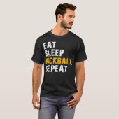 eet slaap Kickball T-shirt (Voorkant volledig)