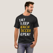 Eet slaap Kieuwvoetbal T-shirt (Voorkant volledig)