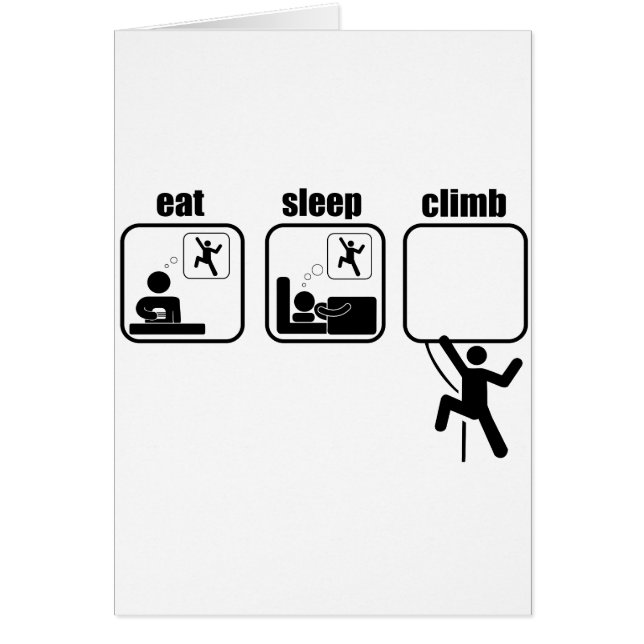 Eet. Slaap. klim (Voorkant)