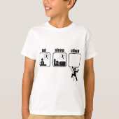 Eet. Slaap. klim T-shirt (Voorkant)
