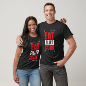 Eet Slaap Kook, Grappige Chef Kook Restaurant Grap T-shirt (Unisex)