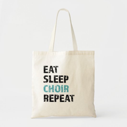 Eet, Slaap, Koor, Herhaal Tote Bag (Voorkant)