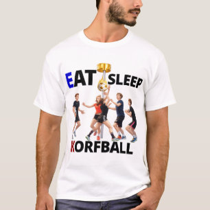 Eet, Slaap Korfbal: korfbal heren t-shirts