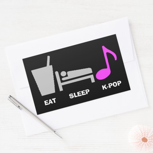 Eet slaap Kpop Sticker (Envelop)