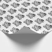 Eet slaap Lees boek liefhebber Cadeaupapier (Hoek)