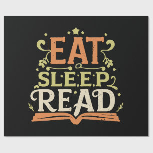 Eet Slaap Lees, Grappig Lezen Cadeaupapier