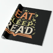 Eet Slaap Lees, Grappig Lezen Cadeaupapier (Uitgerold)