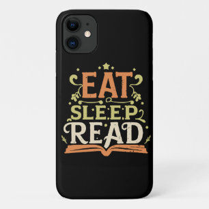 Eet Slaap Lees, Grappig Lezen Case-Mate iPhone Case