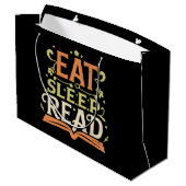 Eet Slaap Lees, Grappig Lezen Groot Cadeauzakje (Achterkant Gekanteld)