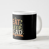 Eet Slaap Lees, Grappig Lezen Grote Koffiekop (Voorkant rechts)