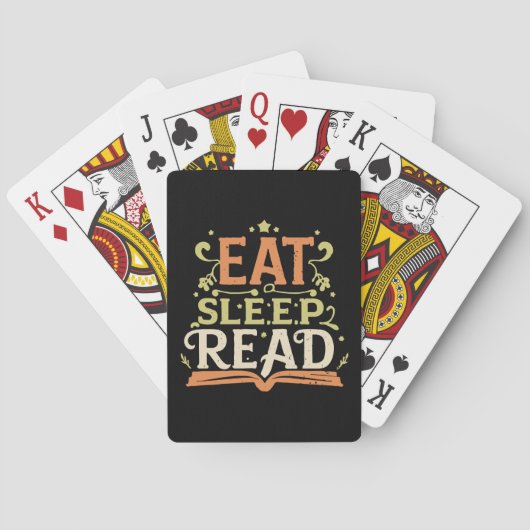Eet Slaap Lees, Grappig Lezen Pokerkaarten (Achterkant)