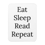 Eet, Slaap, lees, herhaal Magneet (Verticaal)