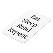 Eet, Slaap, lees, herhaal Magneet (Linkerzijde)