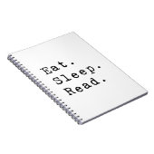 Eet. Slaap. Lees. Notitieboek (Rechterzijde)