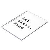 Eet. Slaap. Lees. Notitieboek (Linkerzijde)