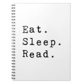 Eet. Slaap. Lees. Notitieboek (Voorkant)