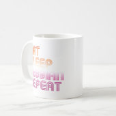 Eet Slaap Lesbienne Herhaal Koffiemok (Voorkant links)