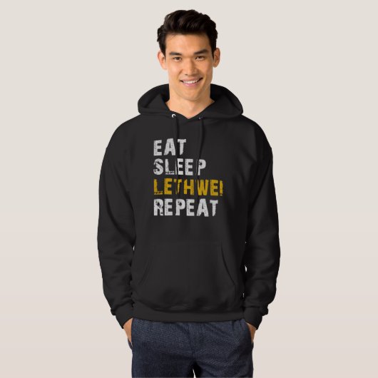Eet slaap Lethwei Hoodie (Voorkant volledig)