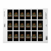 Eet slaap lezen, grappig lezen etiket (Full Sheet)