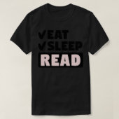 Eet slaap lezen t-shirt (Design voorkant)