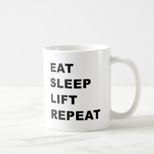 Eet, Slaap, Lift, Herhaal. Koffiemok