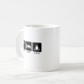 Eet. Slaap. Linux. Koffiemok (Voorkant links)