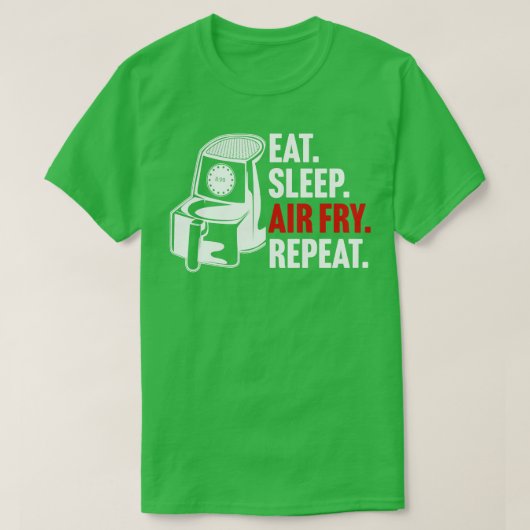 Eet Slaap Lucht Fry Herhalen T-shirt (Design voorkant)