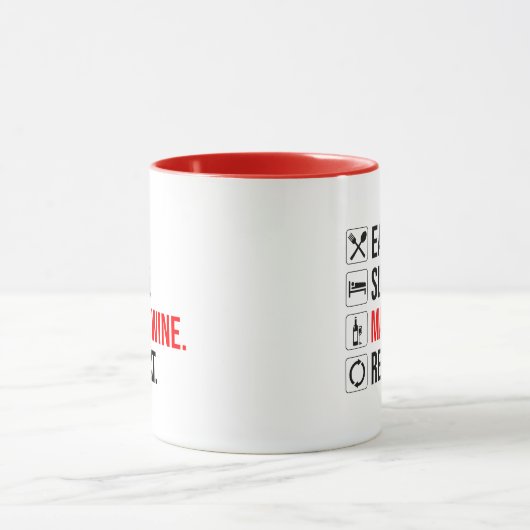 Eet. Slaap. Maak wijn. Herhaal Mok (Midden)