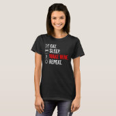 Eet. Slaap. Maak wijn. Herhaal T-shirt (Voorkant volledig)