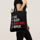 Eet. Slaap. Maak wijn. Herhaal Tote Bag (Dichtbij)