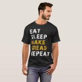 eet slaap maakt brood t-shirt (Voorkant volledig)