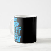 Eet slaap, maar herhaal koffiemok (Voorkant links)