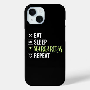 Eet Slaap Margaritas Herhaal iPhone 15 Case