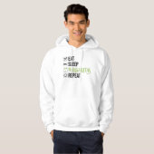 Eet Slaap Margaritas Herhaal Hoodie (Voorkant volledig)