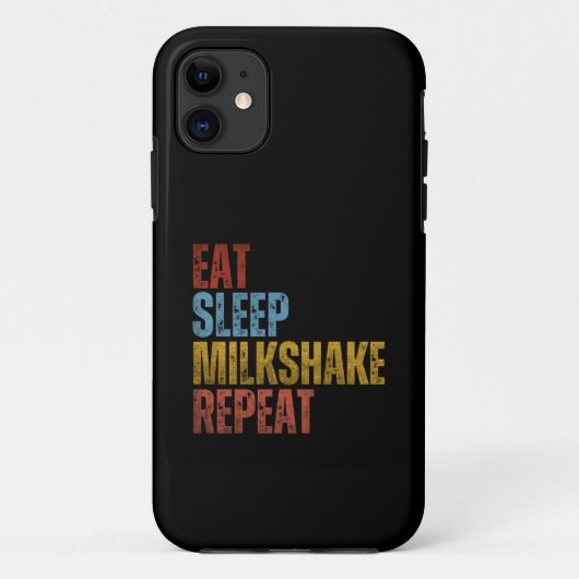 EET SLAAP MILKSHAKE HERHAAL Case-Mate iPhone CASE (Achterkant)