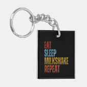 EET SLAAP MILKSHAKE HERHAAL SLEUTELHANGER (Voorkant Links)