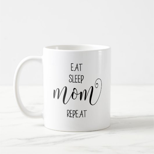 Eet Slaap Moeder Citaat  Koffiemok (Links)