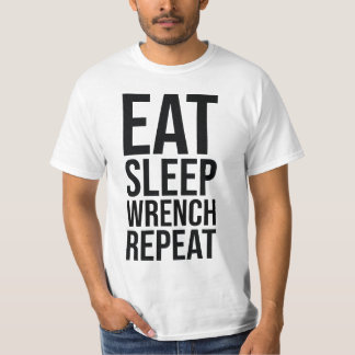 Eet, Slaap, Moersleutel, Herhaal T-shirt