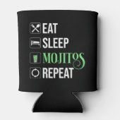 Eet Slaap Mojito's Herhaal Blikjeskoeler (Achterkant)