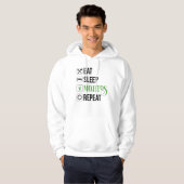 Eet Slaap Mojito's Herhaal Hoodie (Voorkant volledig)
