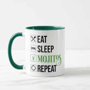 Eet Slaap Mojito's Herhaal Mok