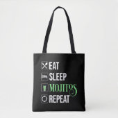 Eet Slaap Mojito's Herhaal Tote Bag (Voorkant)