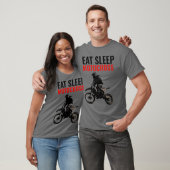 Eet Slaap Motorcross Motorfiets Sport Pop Kunst T-shirt (Unisex)