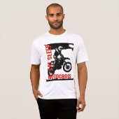 Eet Slaap Motorcross Motorfiets Sport Pop Kunst T-shirt (Voorkant volledig)