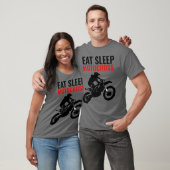 Eet Slaap Motorcross Motorfiets Sport Pop Kunst T-shirt (Unisex)